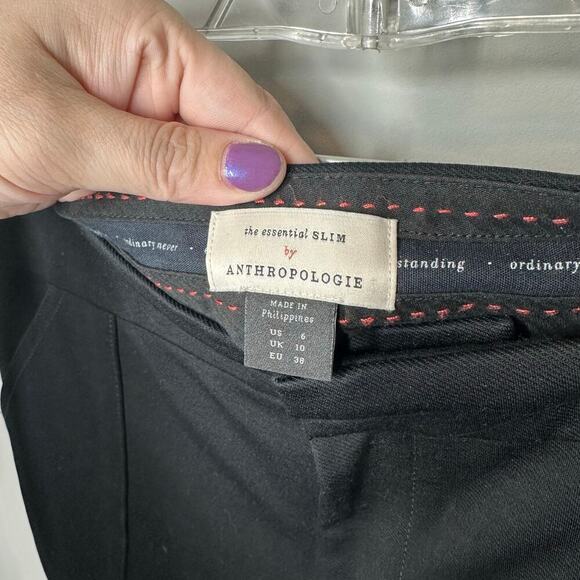 Anthropologie The Essential Slim Knit Cargo Pants in Black - Picture 4 of 7